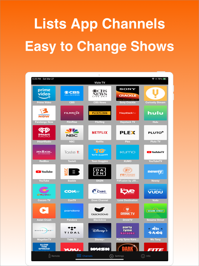 Remote for Vizio TV iVizSmart