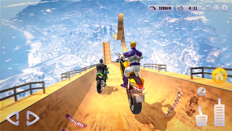 Superhero Bike Stunt Racing screenshot-4