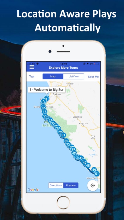 Big Sur Highway GPS Audio Tour