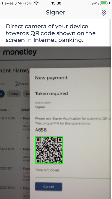 Monetley Signer Screenshot