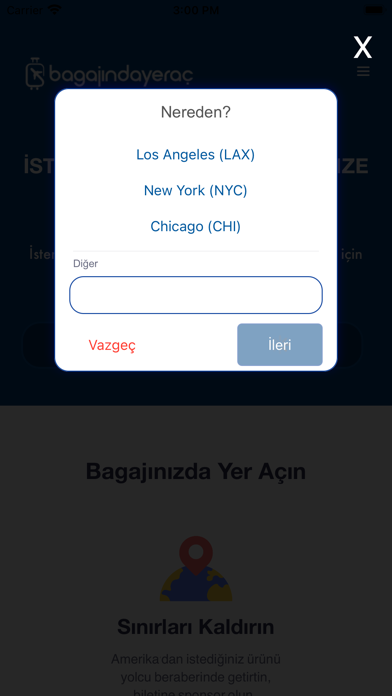 Bagajında Yer Aç Screenshot