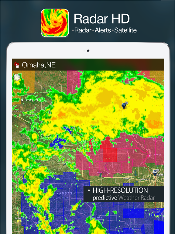 Screenshot #1 for Radar HD Future Weather Radar