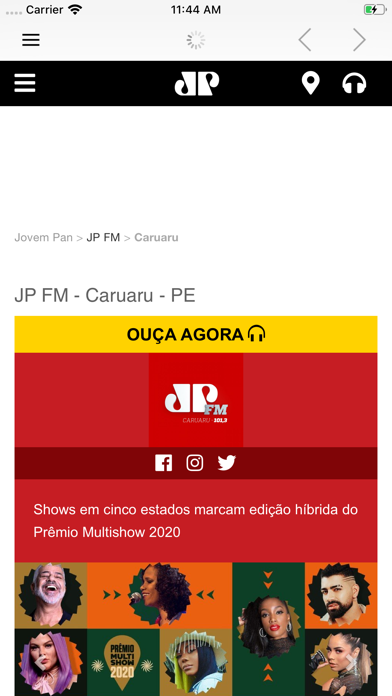 Jovem Pan Caruaru 101.3 Screenshot