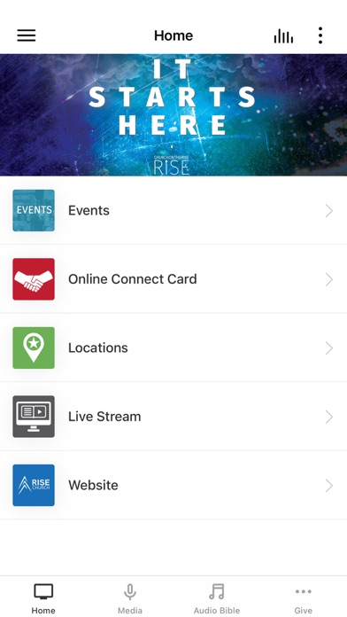 Rise Church NC Screenshot