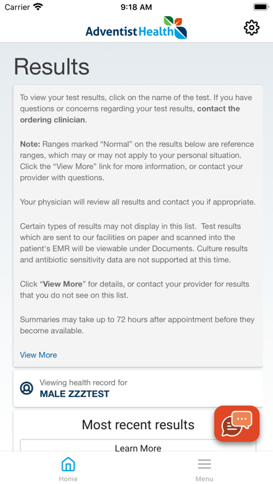 MyAdventistHealth Screenshot