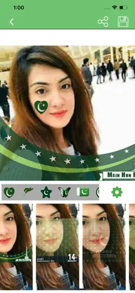 Game screenshot 14 August Pak Flag Face Maker hack