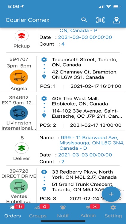Courier Connex Mobile