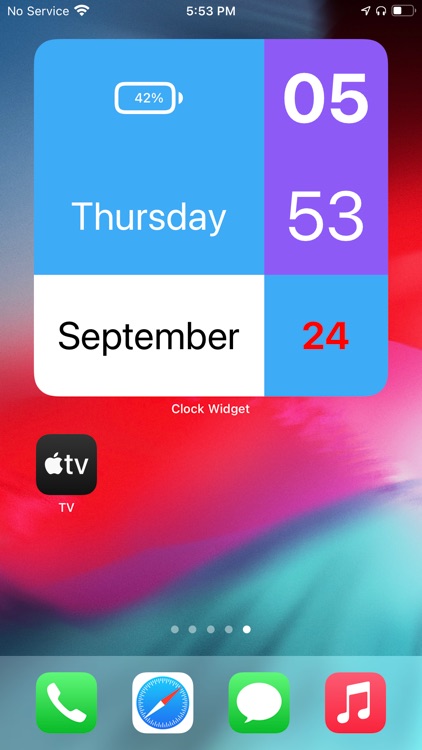 Clock Widget - Funky Colors screenshot-6