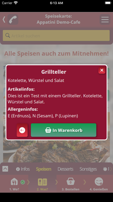 Appatini: Einfach. Bestellen. Screenshot