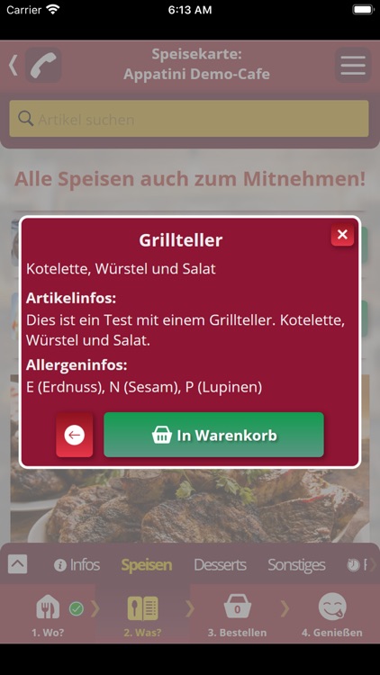 Appatini: Einfach. Bestellen.