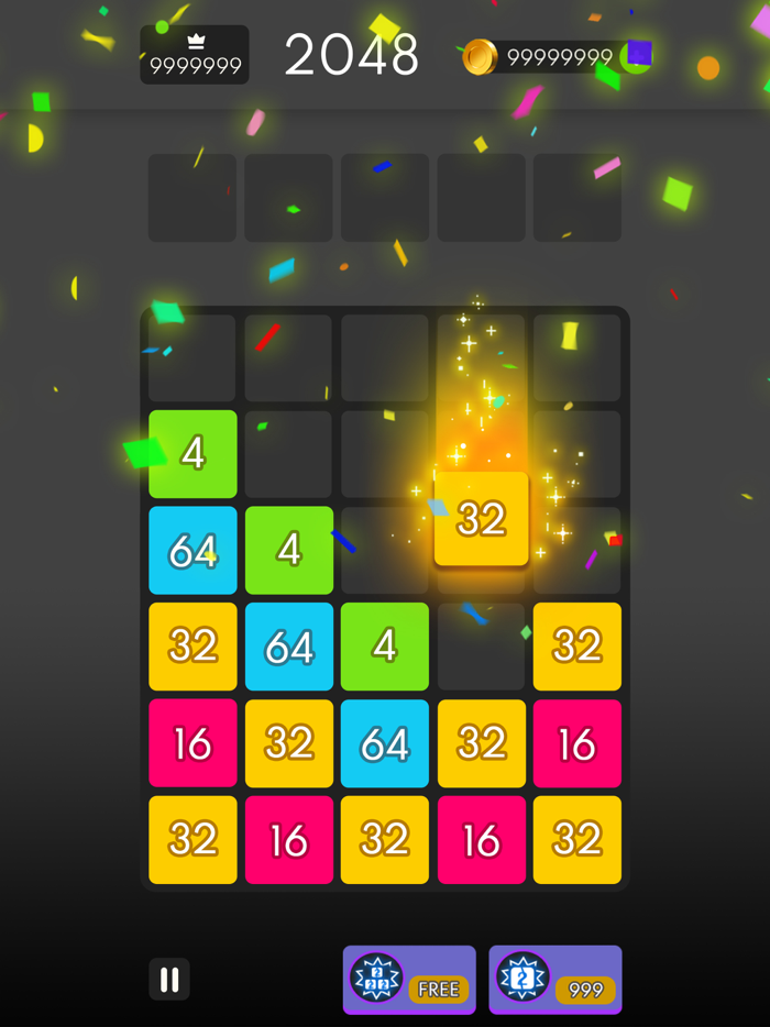 Number Drop X2 Blocks Merge