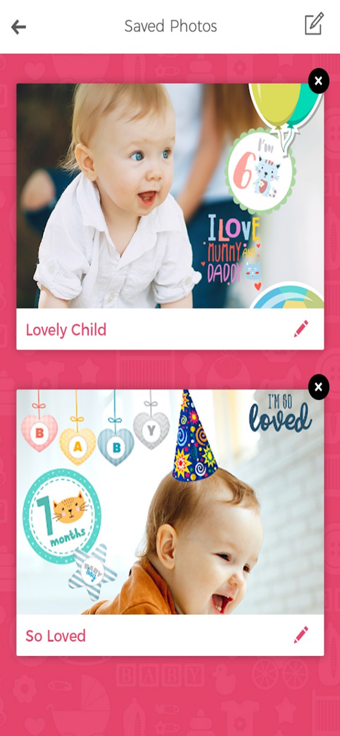 Baby Photo Editor and Baby Story