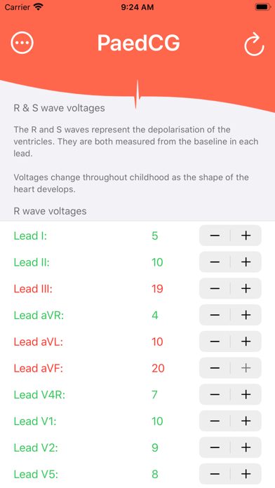 PaedCG - Paediatric ECG Screenshot