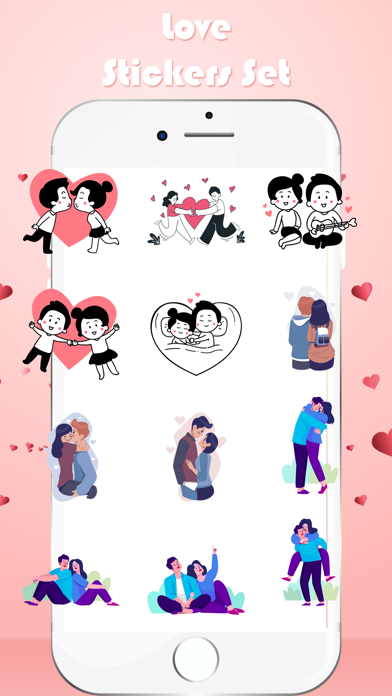 Valentine's Couple Stickers Screenshot