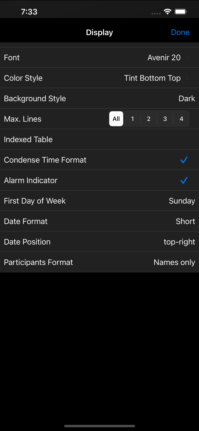 CalReader - Calender logs
