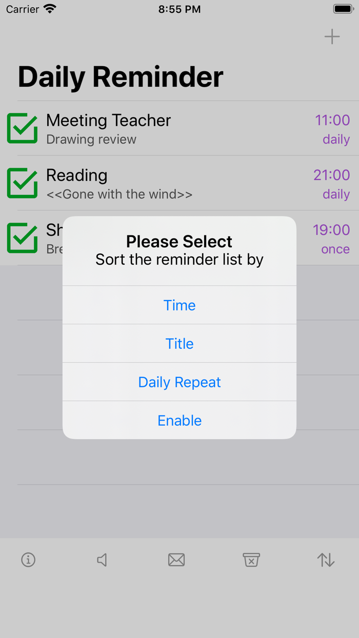 Handy Daily Reminder