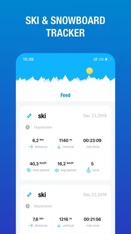 Game screenshot Ski & snowboard tracker mod apk