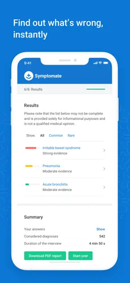 Game screenshot Symptomate - Оценка симптомов apk