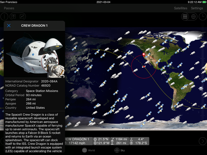GoSatWatch Satellite Tracking