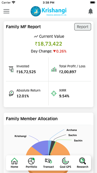 Krish Finance Screenshot