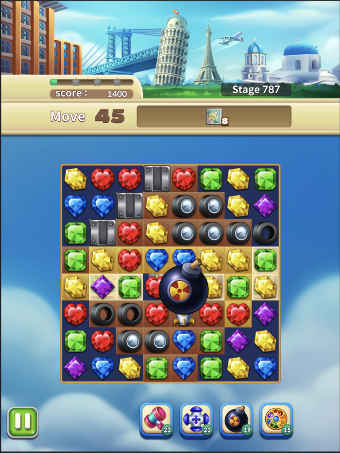 Jewels World Match 3 Puzzle