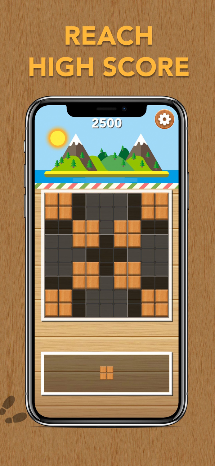 Wood Block Scapes Puzzle