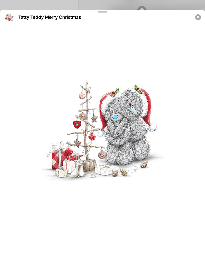 Tatty Teddy Merry Christmas