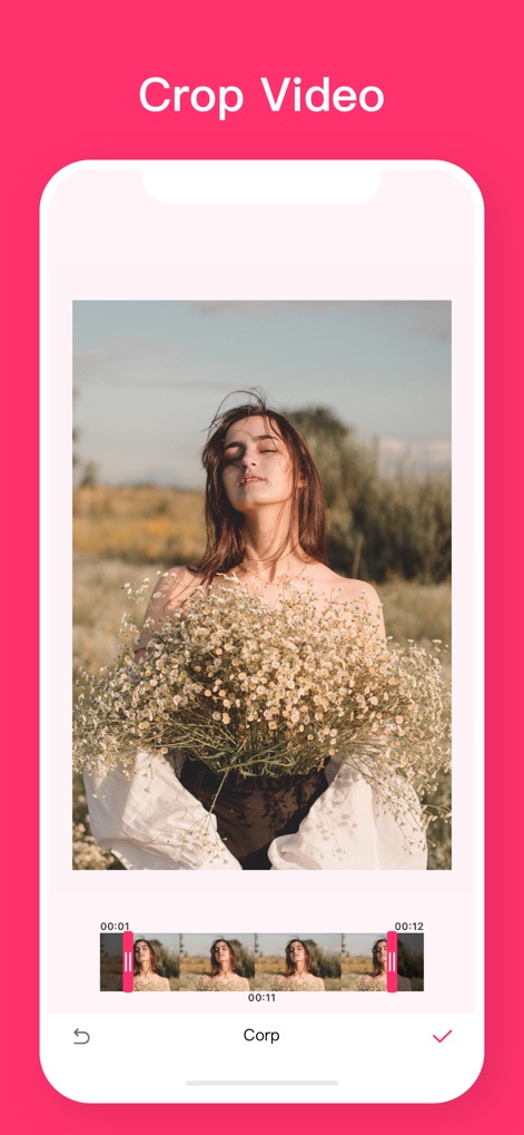 Video Collage App - Mit der Timeline-Auswahl können Videos exakt zugeschnitten werden, was eine detaillierte Kontrolle über den sichtbaren Inhalt der einzelnen Clips bietet.