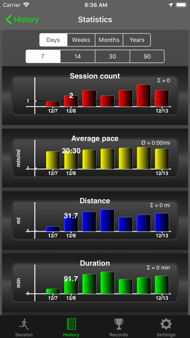 Fitmeter Run - GPS Tracker Screenshot