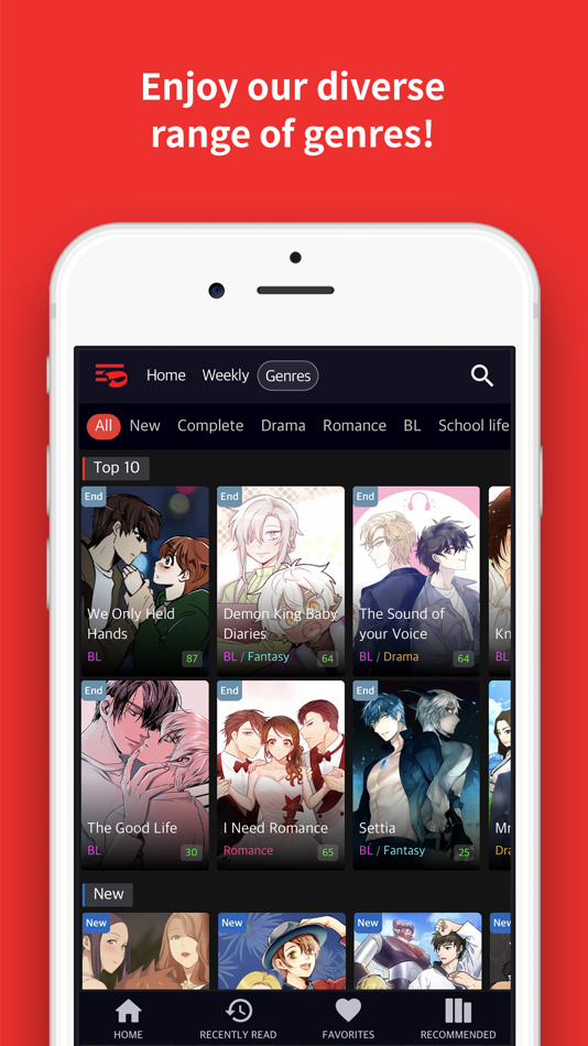 #4. Toomics - Unlimited Comics (iOS) Ved: TOOMICS GLOBAL CO., LTD