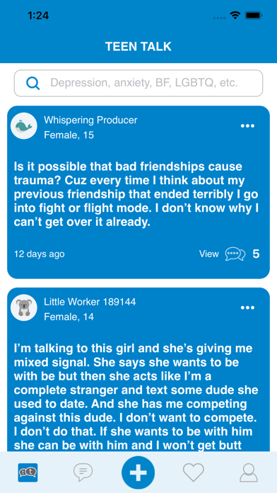 Teen Talk: Teens support Teens Screenshot