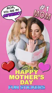 mother's day fun stickers iphone screenshot 1