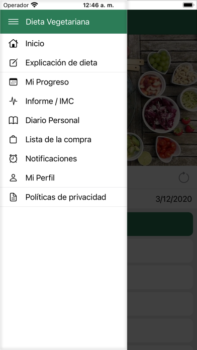 Dieta Vegetariana & Adelgazar Screenshot