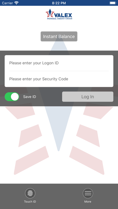 Valex FCU App Screenshot