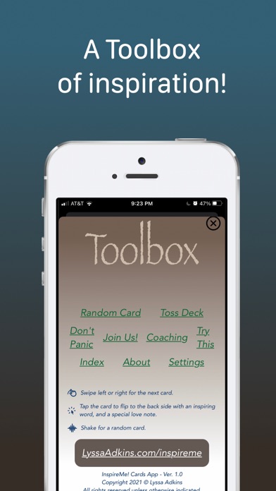 InspireMe! Cards iPhone screenshot 8 - Business app