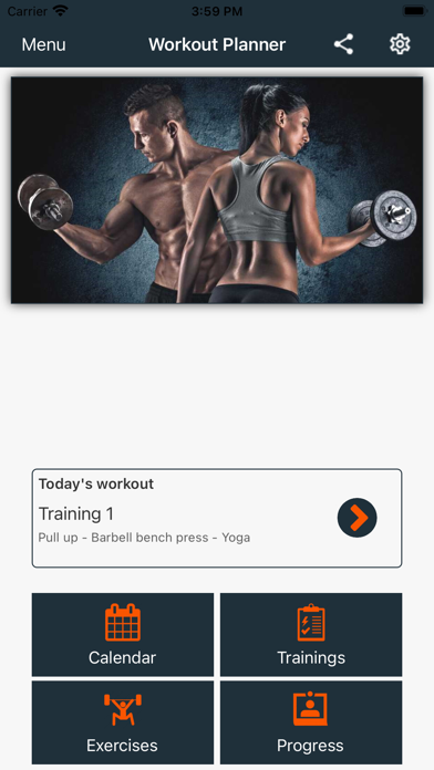 Workout Planner New Screenshot