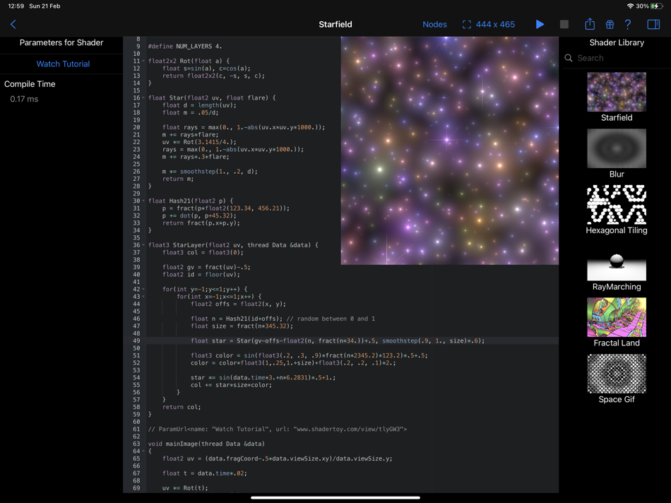 #2. ShaderMania (macOS) 来自: Markus Moenig