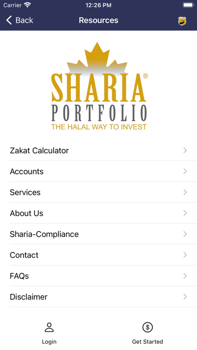 ShariaPortfolio CA Screenshot