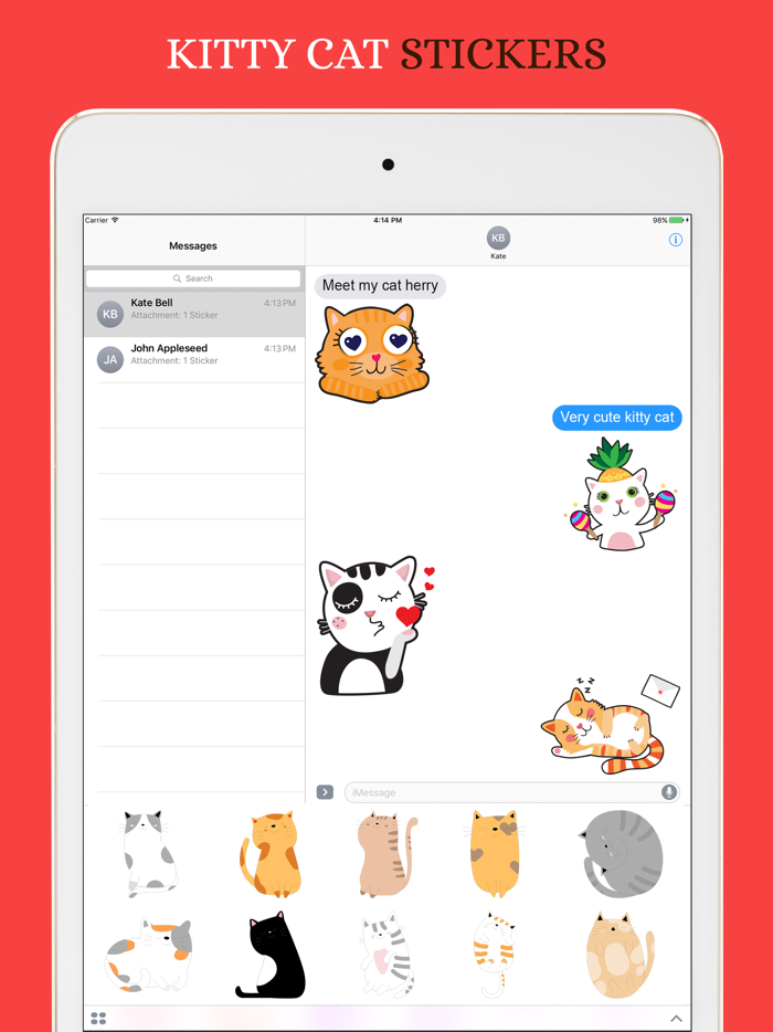 Kitty Cat Stickers Pack