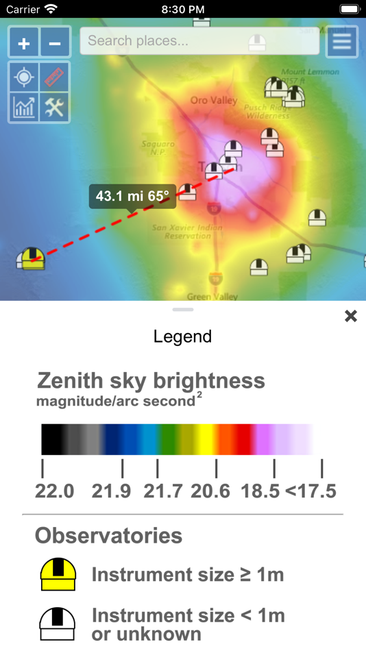 #5. Light Pollution Map (iOS) 由: Jurij Stare