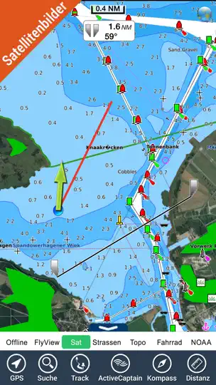 Germany HD GPS Nautical Chart iPhone Screenshot 3