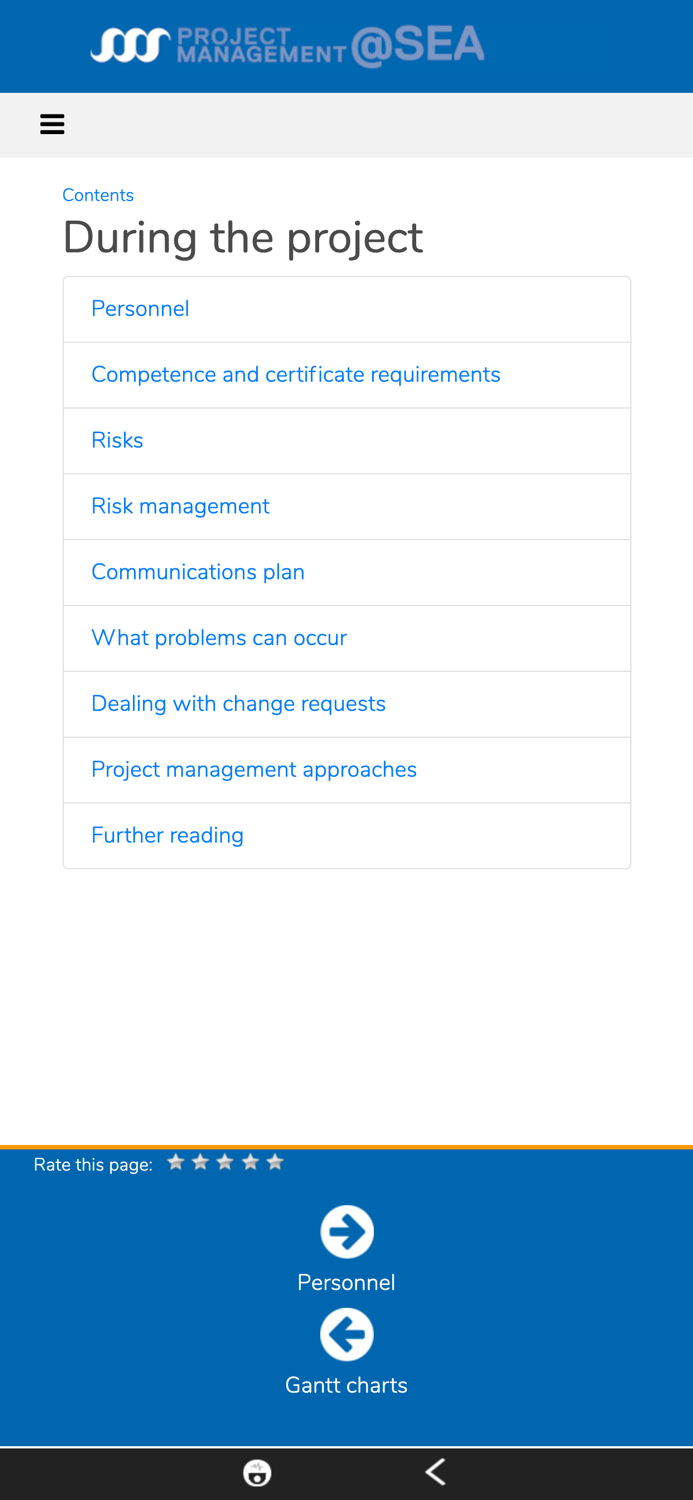 Project Management at Sea