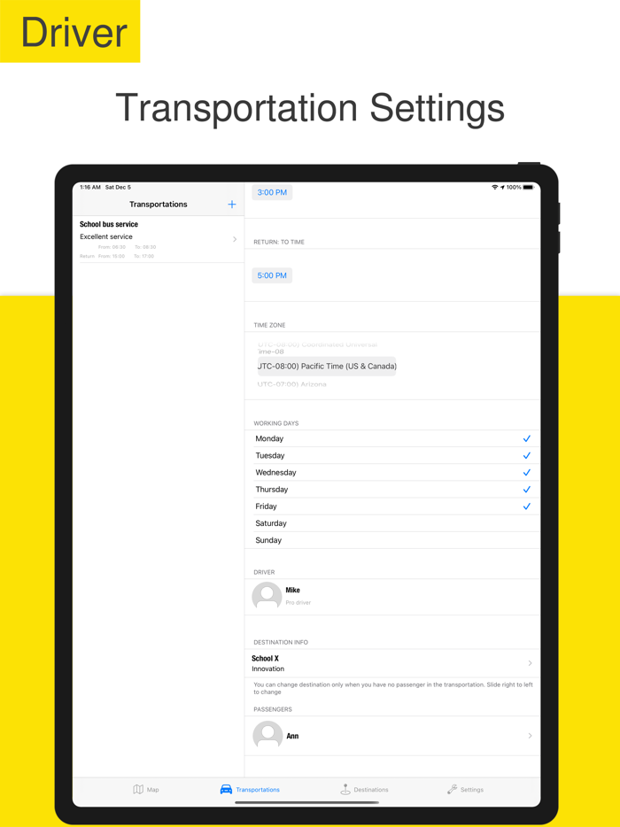 Busbell - Locate driver on map