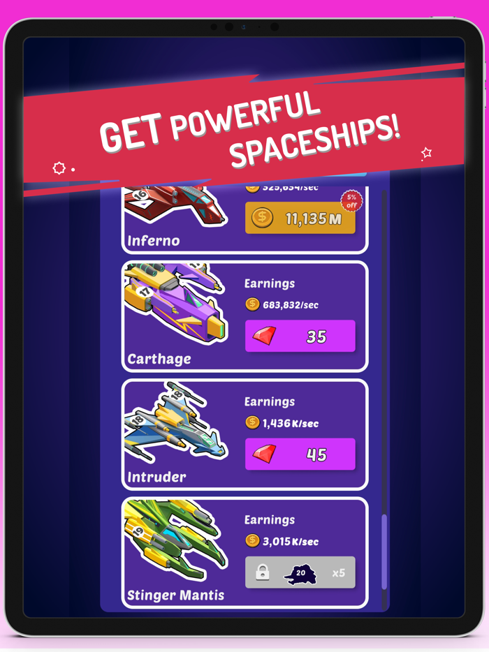 Merge Spaceships - Idle Game