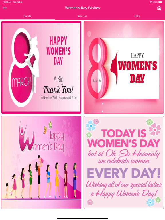 Screenshot #4 pour Women's Day Wishes & Cards