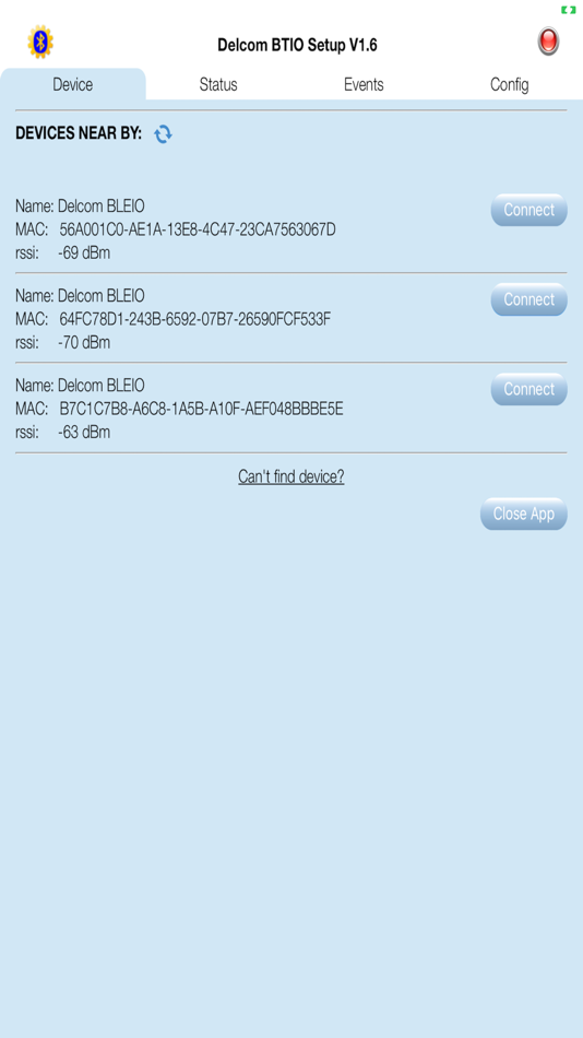 #1. BTIOSetup (iOS) 由: Delcom Products Inc.