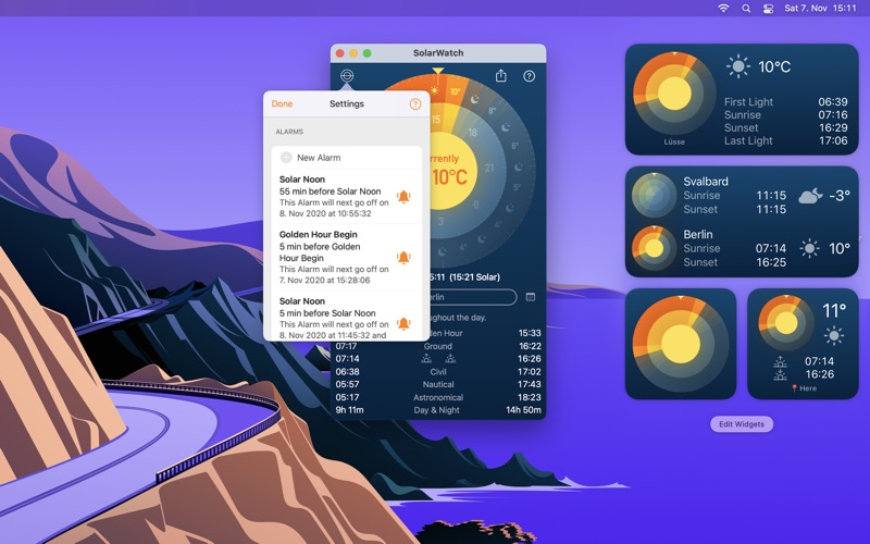 solarwatch daylight widgets iphone screenshot 3