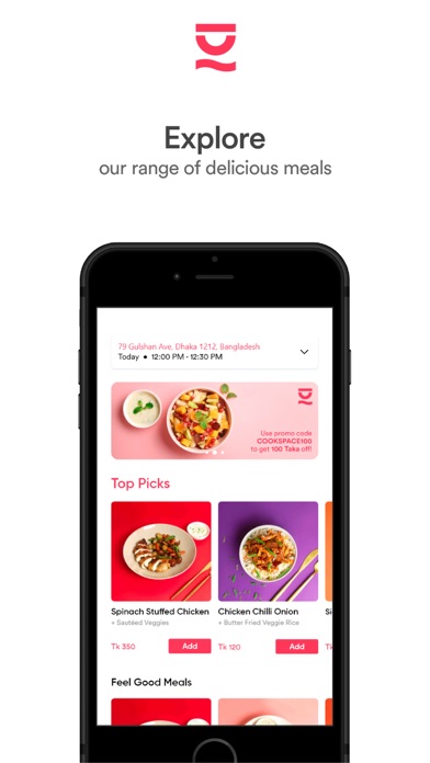 cookspace - food delivery Screenshot