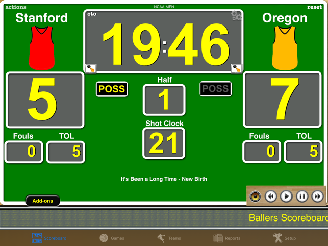 ‎Ballers Basketball Scoreboard Screenshot