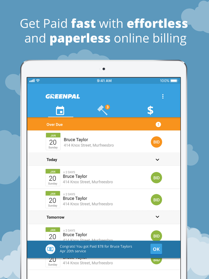 GreenPal Pro For Vendors